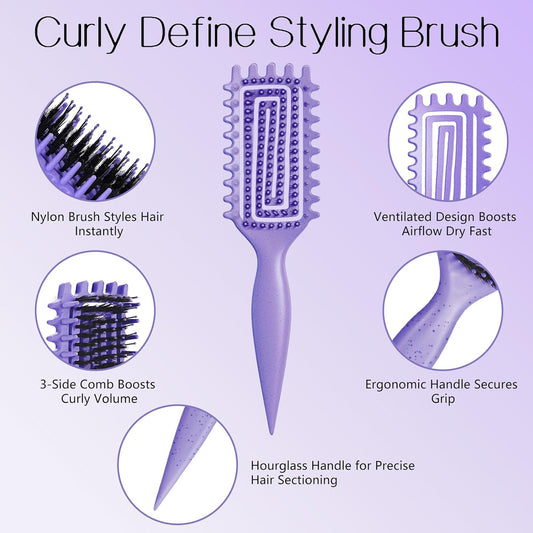 Curly Hair Brush, Curl Brush for Wet & Dry Hair