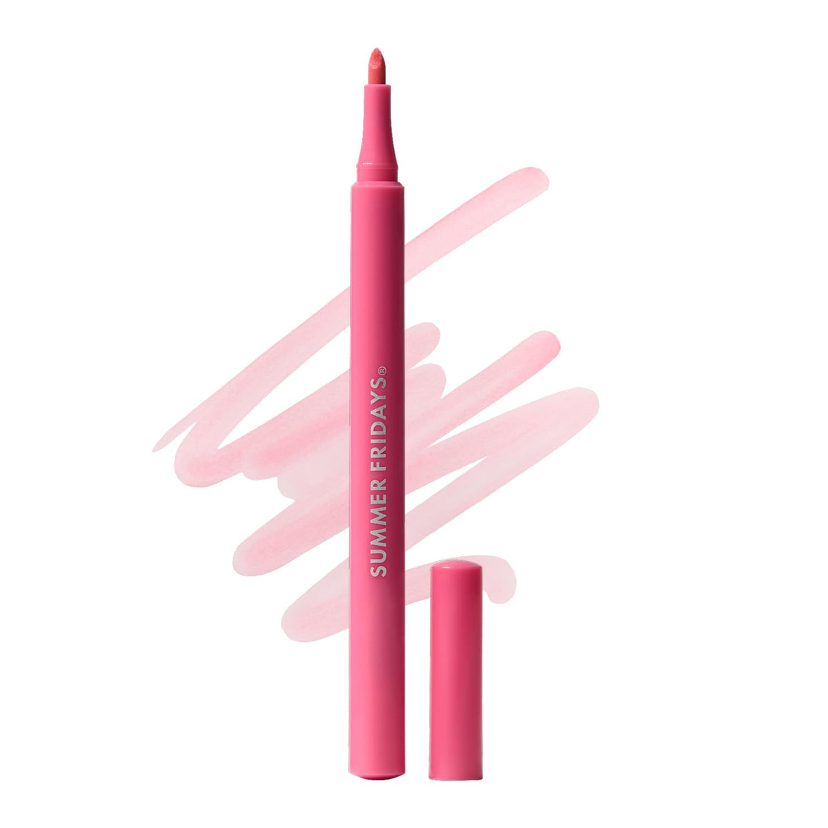 Summer Fridays Flushed Lip Stain Liner, 12hr Wear & Transfer-Proof, Almond