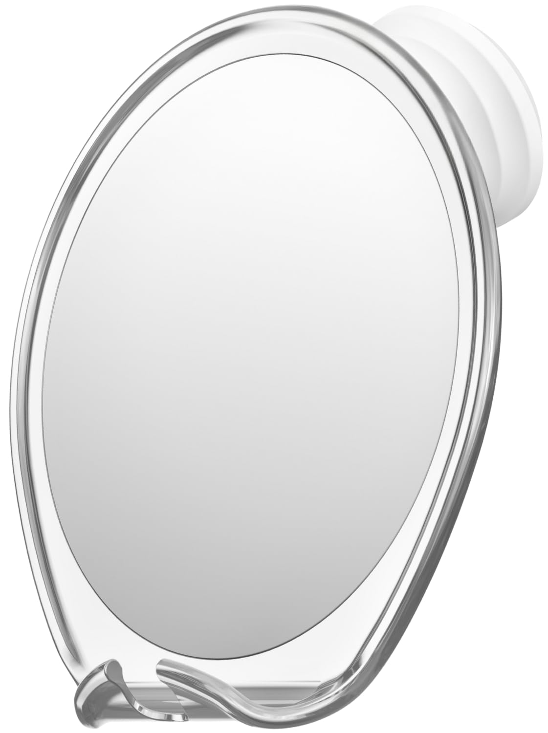 HONEYBULL Fogless Shower Mirror for Shaving with Suction Mount, White