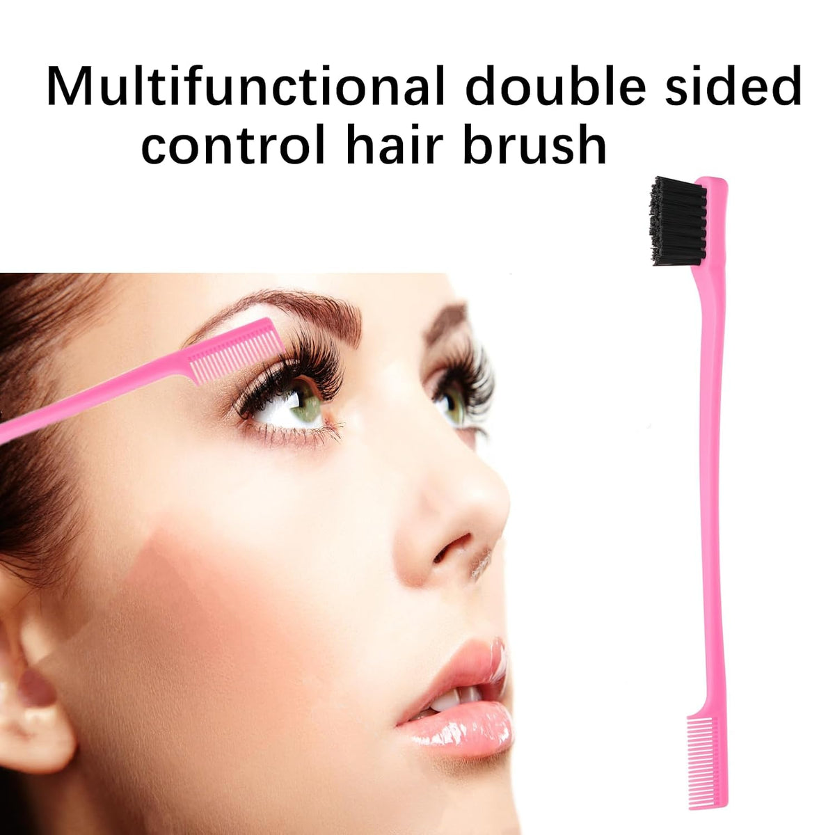 ZVOREI 8Pcs Hair Brushes Set wit, Pink 4Pcs Topsy Hair Tail Tools