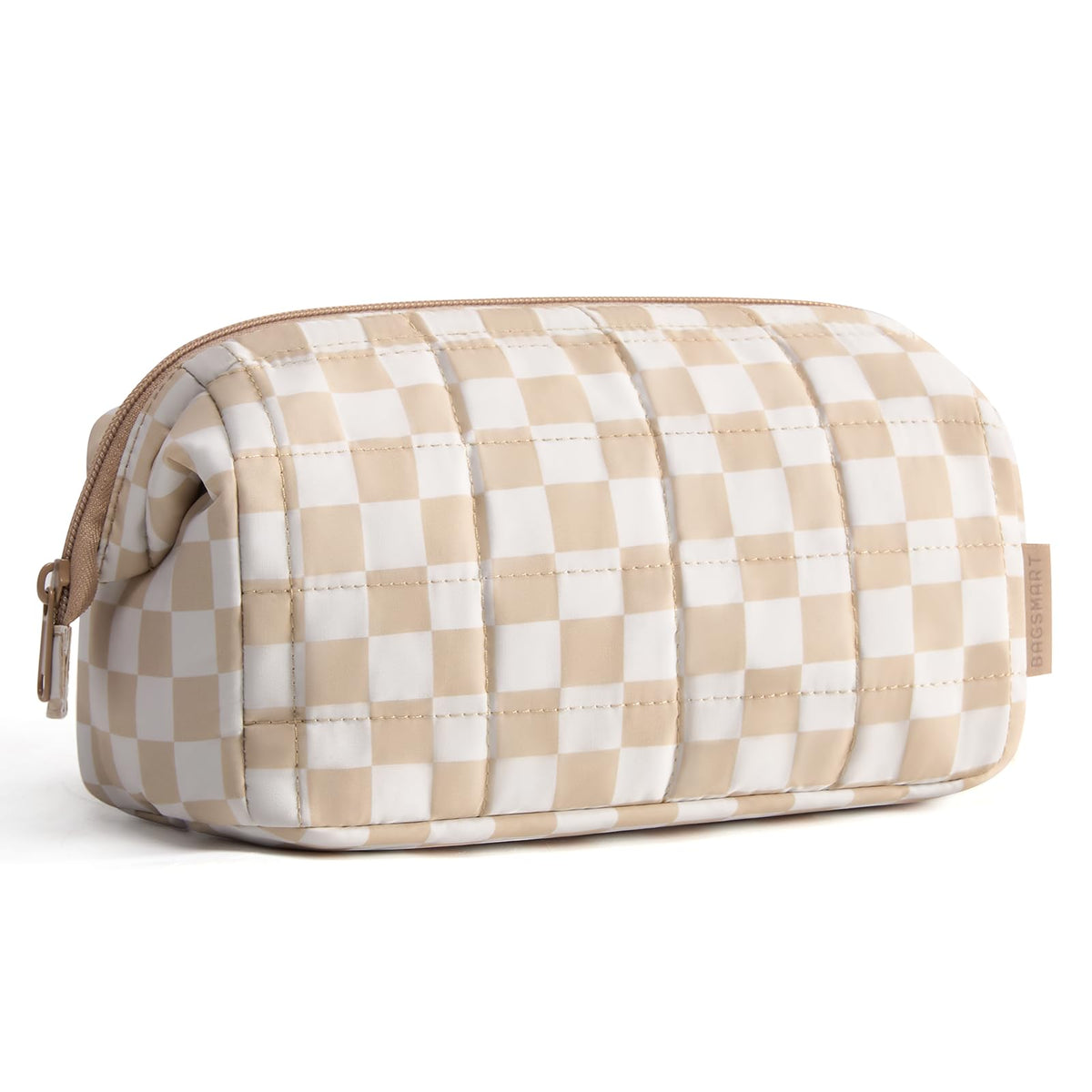 BAGSMART Makeup Bag Travel Toiletry Bag, Wide-open Zipper Pouch, Pink