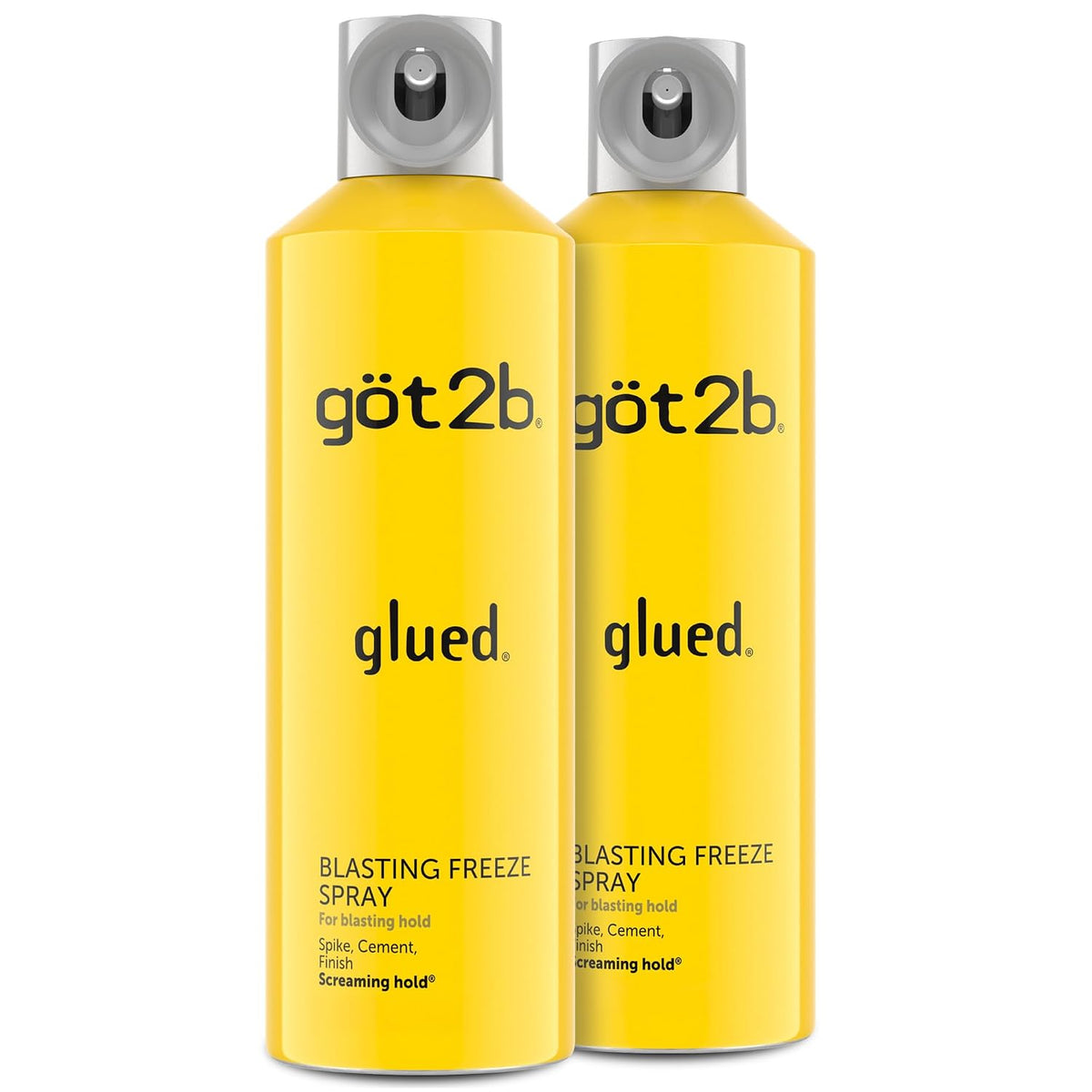 Got2B Glued Blasting Freeze Hairspray, 12 oz, 2-Pack, Strong Hold
