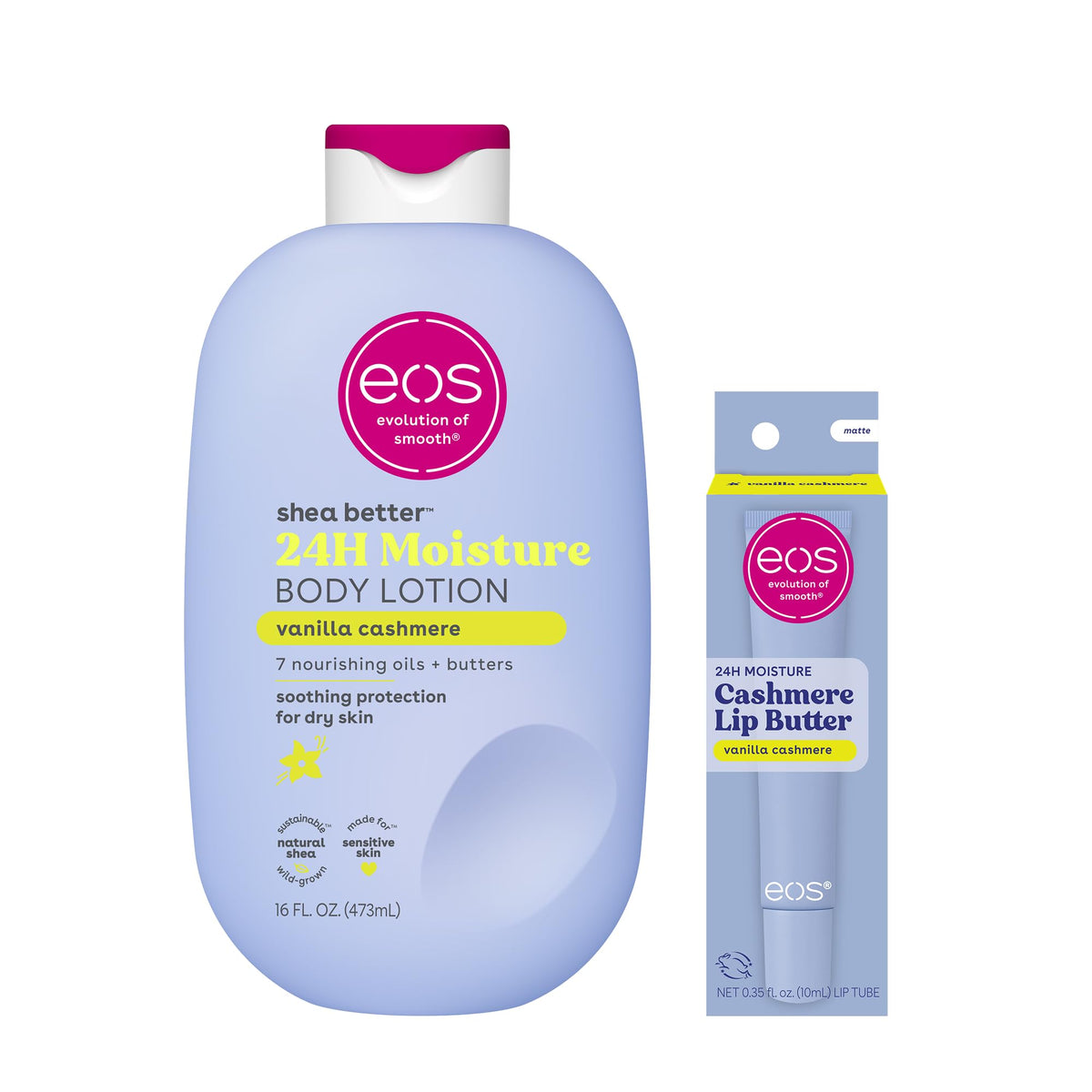 eos 24H Moisture Shea Better Body Lotion- Pomegranate Raspberry, 16 fl oz