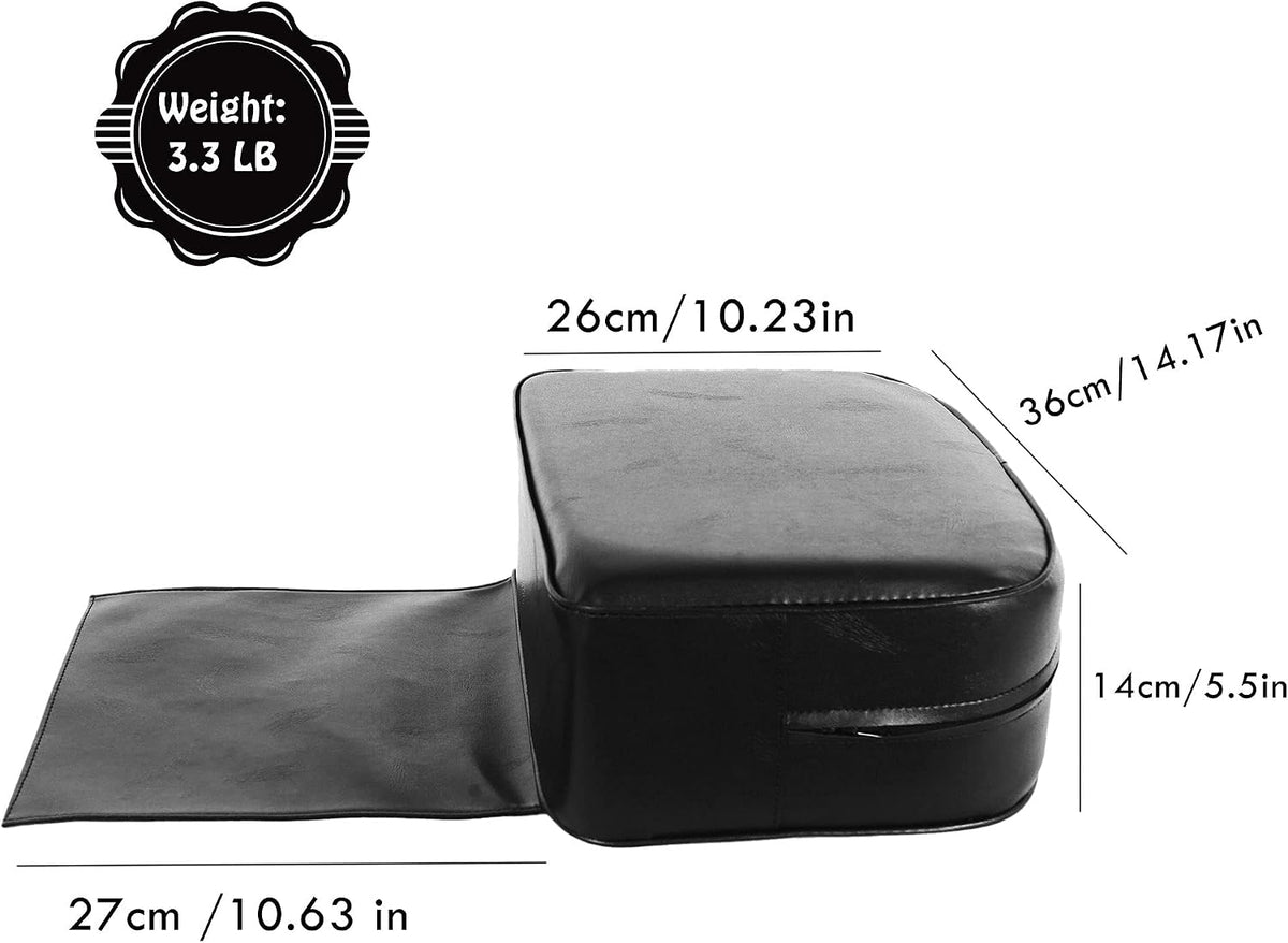 Salon Booster Seat Cushion for Child Hair Cutting，Children's Hair Cut, Styling Chair, Child Booster seat Cushion, PU leatherBarber Shop Children's Haircut, Styling Cushion