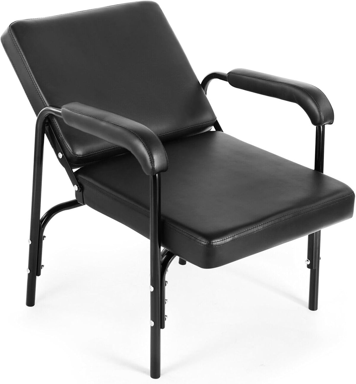 Shampoo Chair Adjustable Recline Shampoo Chairs for Salon Black