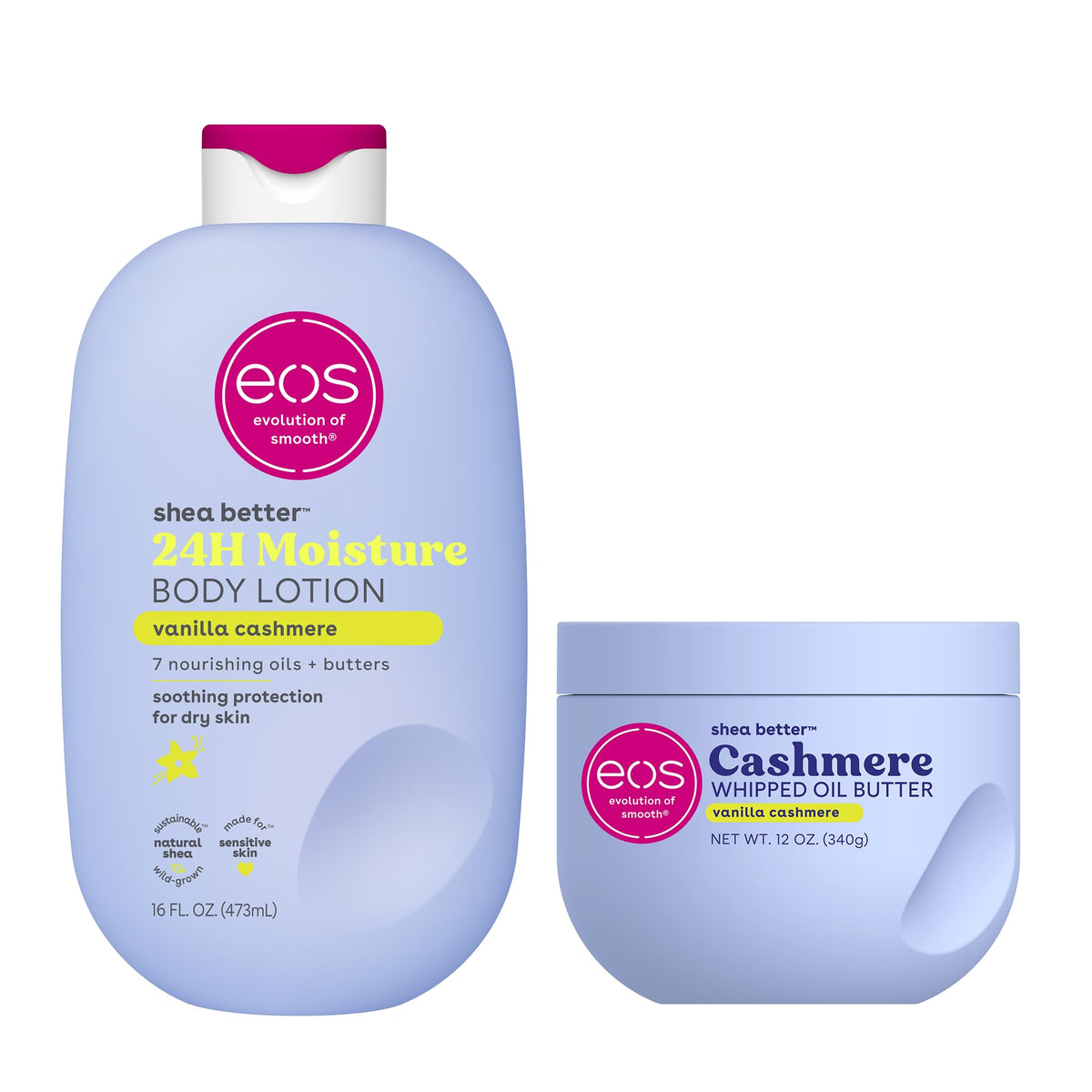 eos 24H Moisture Shea Better Body Lotion- Pomegranate Raspberry, 16 fl oz