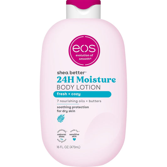 eos Natural Shea Better Body Lotion, Fresh & Cozy, 16 fl oz