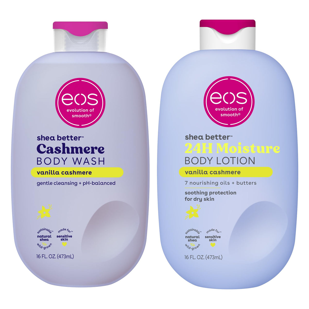 eos 24H Moisture Shea Better Body Lotion- Pomegranate Raspberry, 16 fl oz