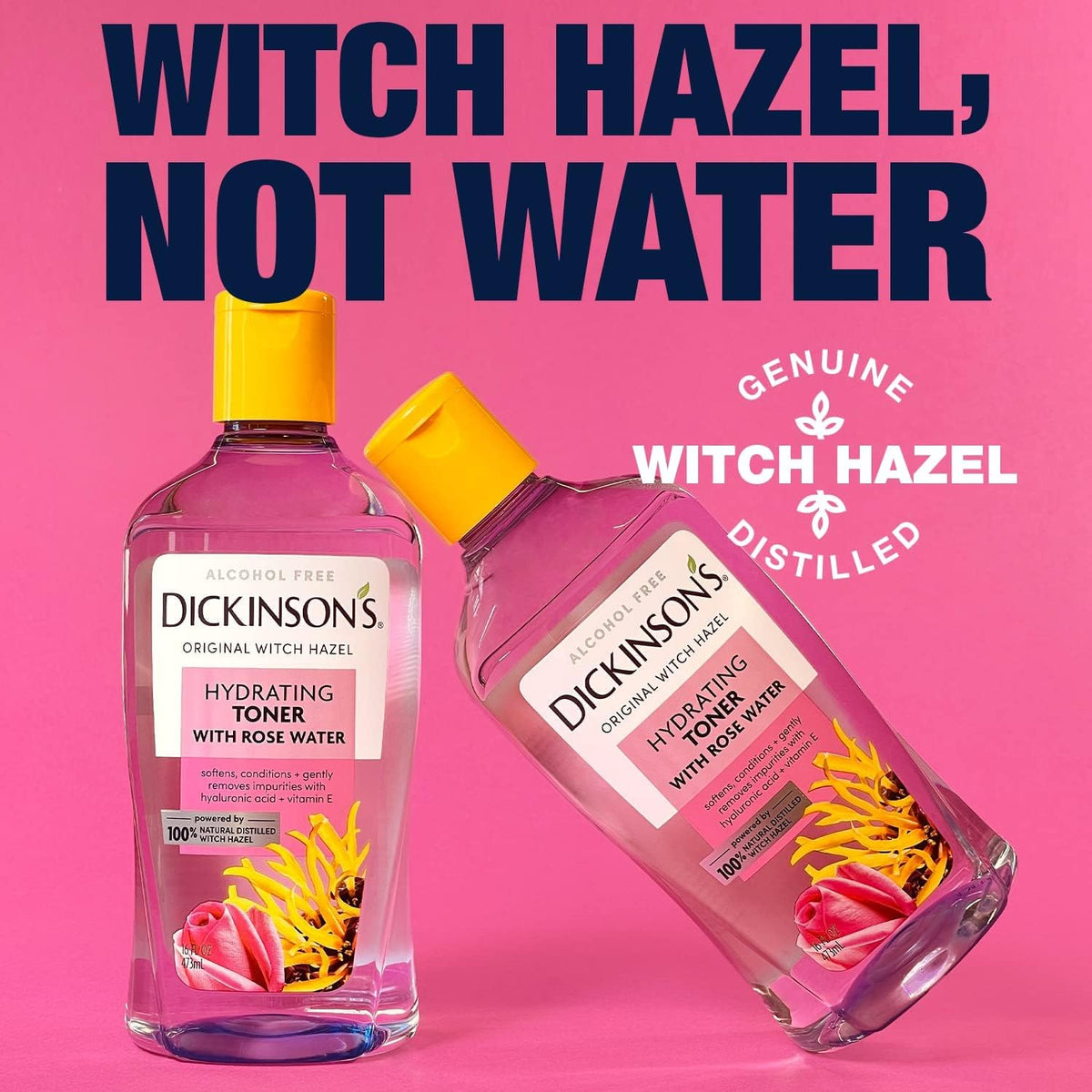 Alcohol-Free Witch Hazel & Rosewater Hydrating Toner (16 Fl Oz) | speso tech