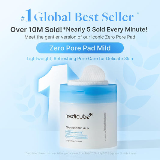 medicube Toner Pads Zero Pore Pad Mild 2.0 for Gentle Exfoliating
