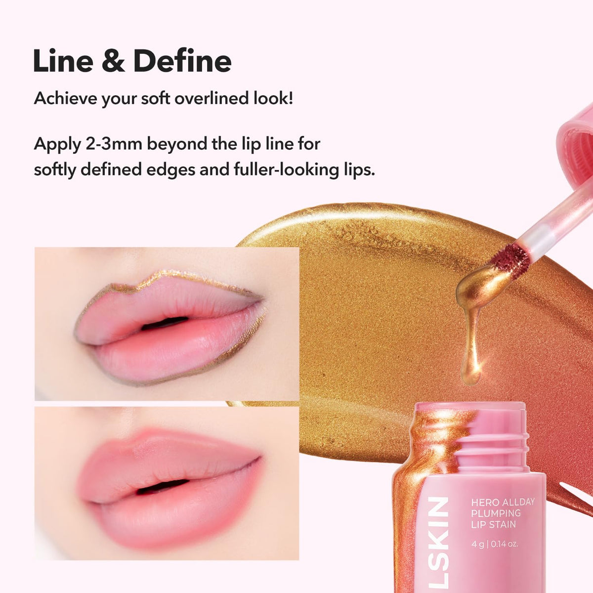 APRILSKIN Hero All Day Plumping Lip Stain Rose pink