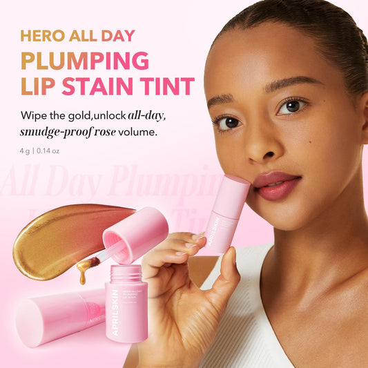 APRILSKIN Hero All Day Plumping Lip Stain Rose pink