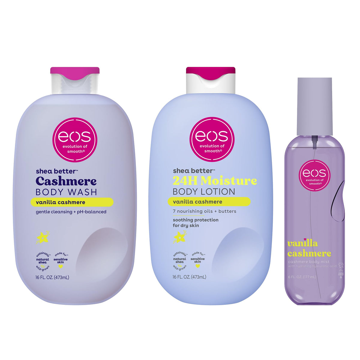 eos 24H Moisture Shea Better Body Lotion- Pomegranate Raspberry, 16 fl oz
