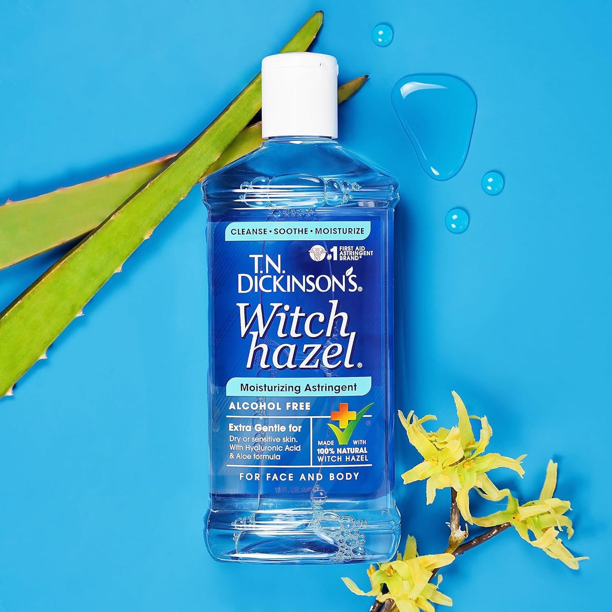 Alcohol-Free Witch Hazel Moisturizing Astringent Toner (16 Fl Oz) | speso tech