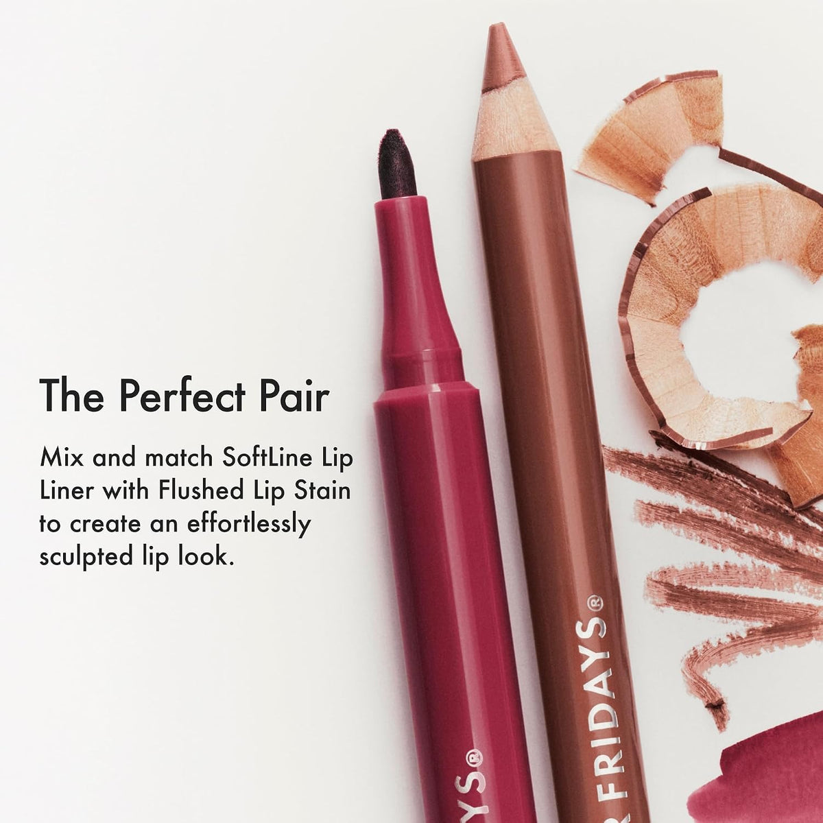 Summer Fridays Flushed Lip Stain Liner, 12hr Wear & Transfer-Proof, Almond