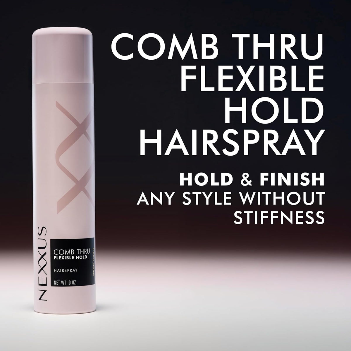 Nexxus Comb Thru Hairspray Flexible Hold & Frizz Control 10 oz