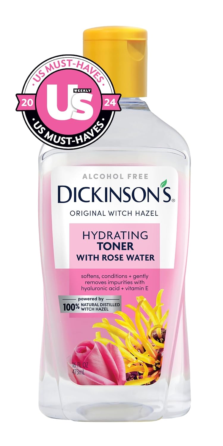 Alcohol-Free Witch Hazel & Rosewater Hydrating Toner (16 Fl Oz) | speso tech