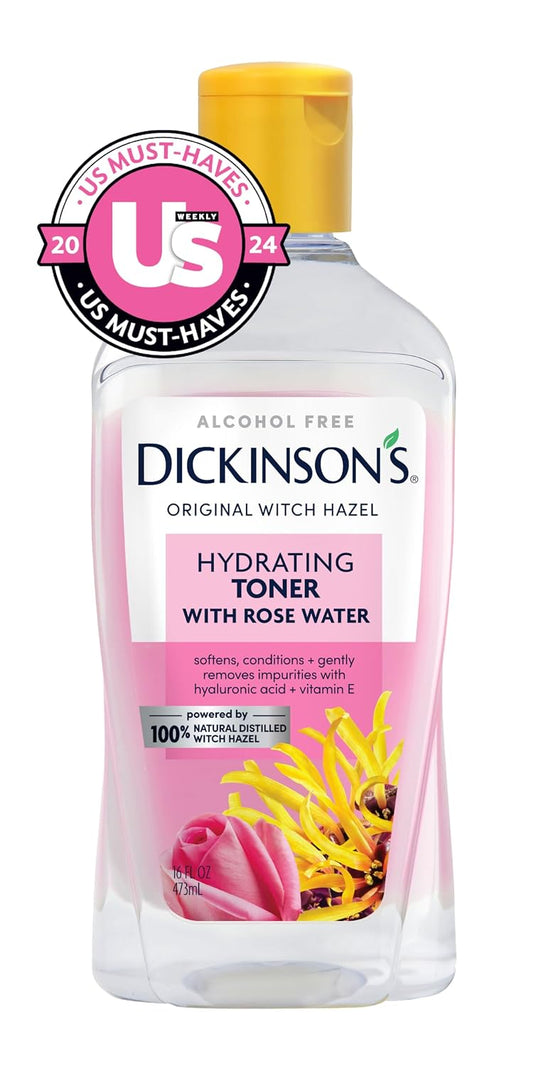 Alcohol-Free Witch Hazel & Rosewater Hydrating Toner (16 Fl Oz) | speso tech