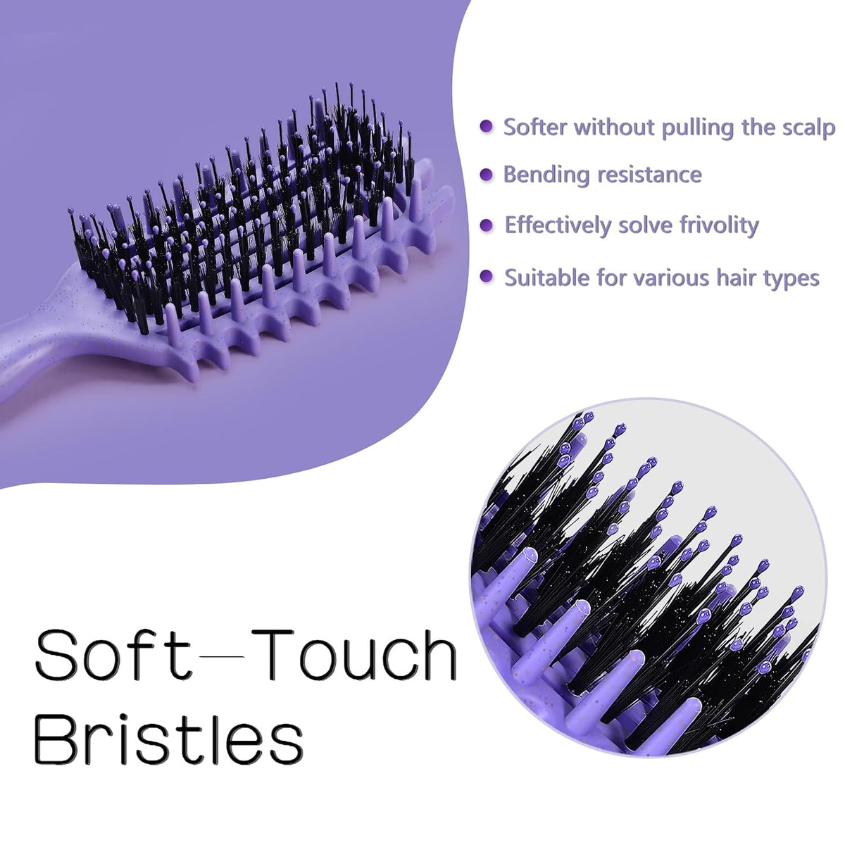 Curly Hair Brush, Curl Brush for Wet & Dry Hair