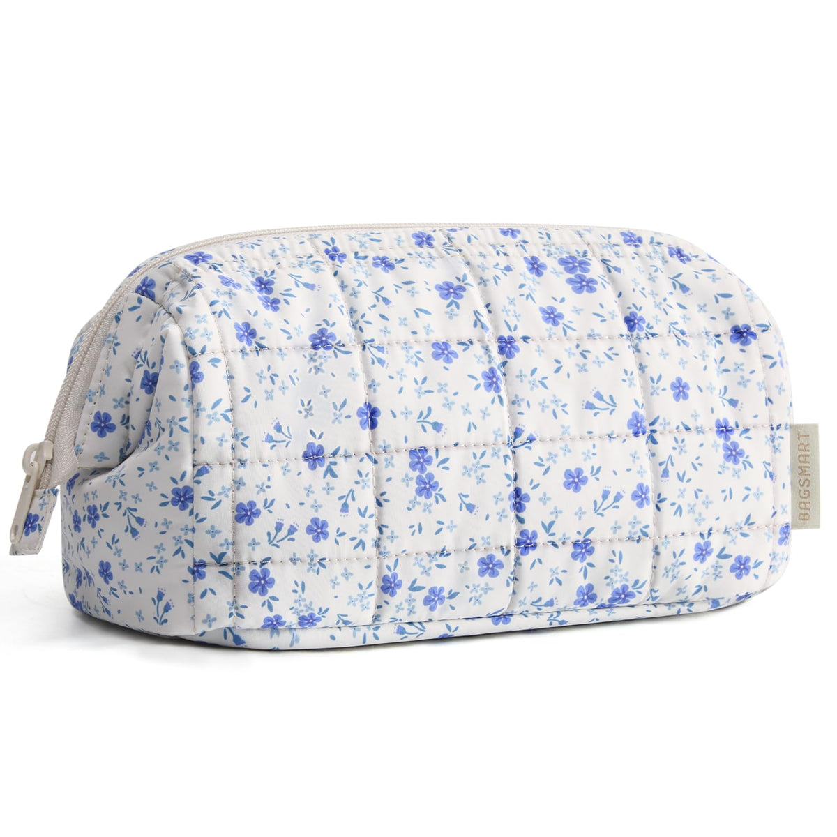BAGSMART Makeup Bag Travel Toiletry Bag, Wide-open Zipper Pouch, Pink