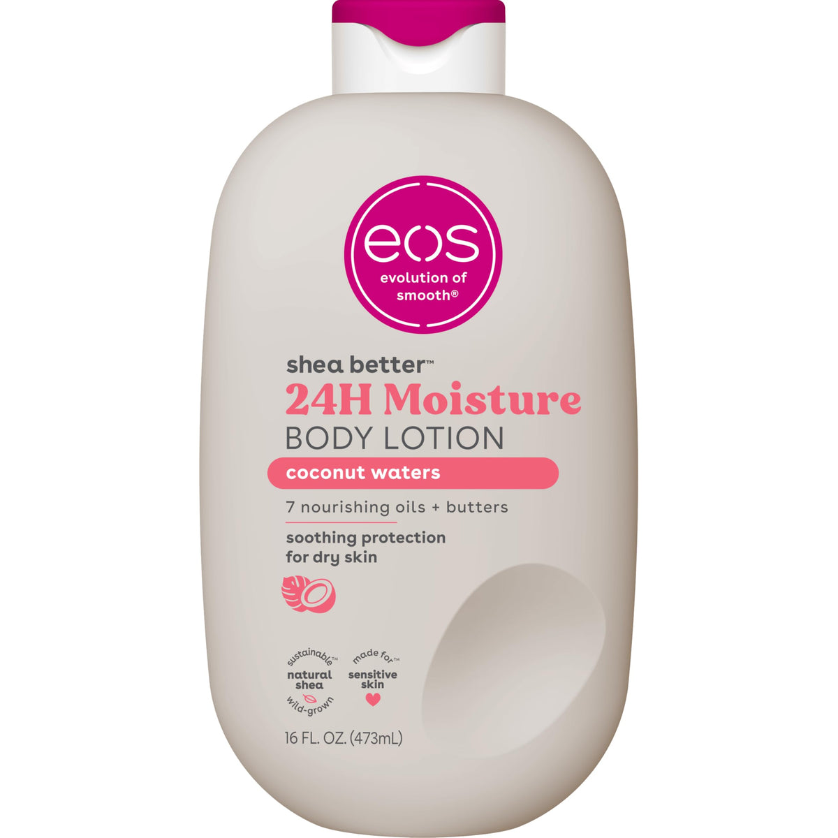 eos Natural Shea Better Body Lotion, Fresh & Cozy, 16 fl oz