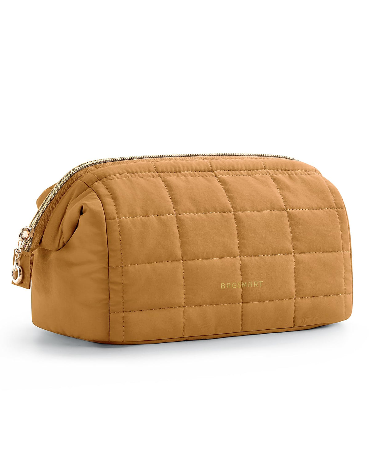 BAGSMART Makeup Bag Travel Toiletry Bag, Wide-open Zipper Pouch, Pink