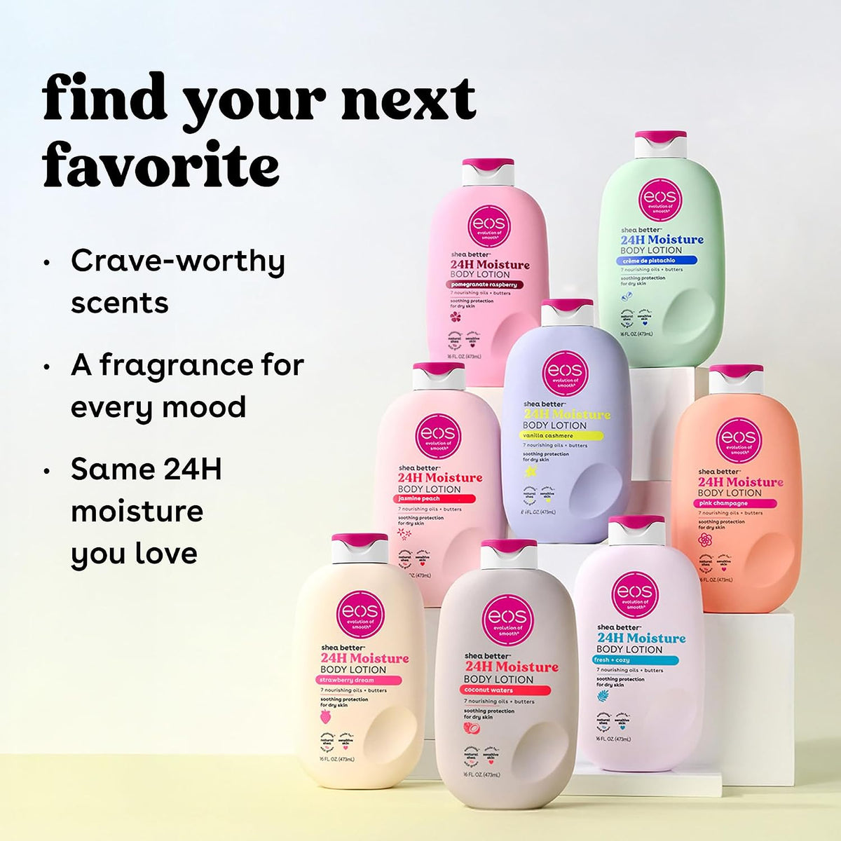 eos Natural Shea Better Body Lotion, Fresh & Cozy, 16 fl oz