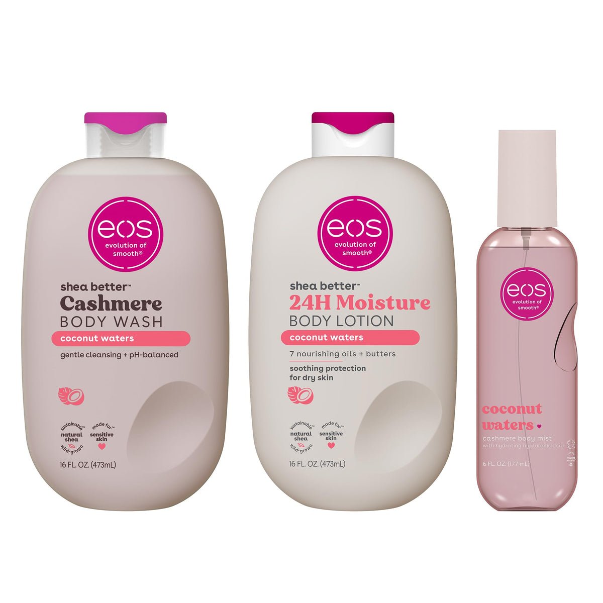 eos 24H Moisture Shea Better Body Lotion- Pomegranate Raspberry, 16 fl oz