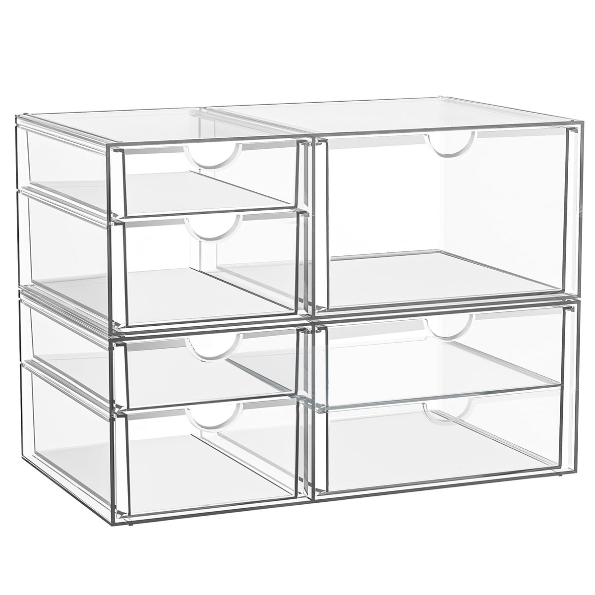 Acrylic Makeup Organizer with 19 Drawers,Storage Drawer Organizer