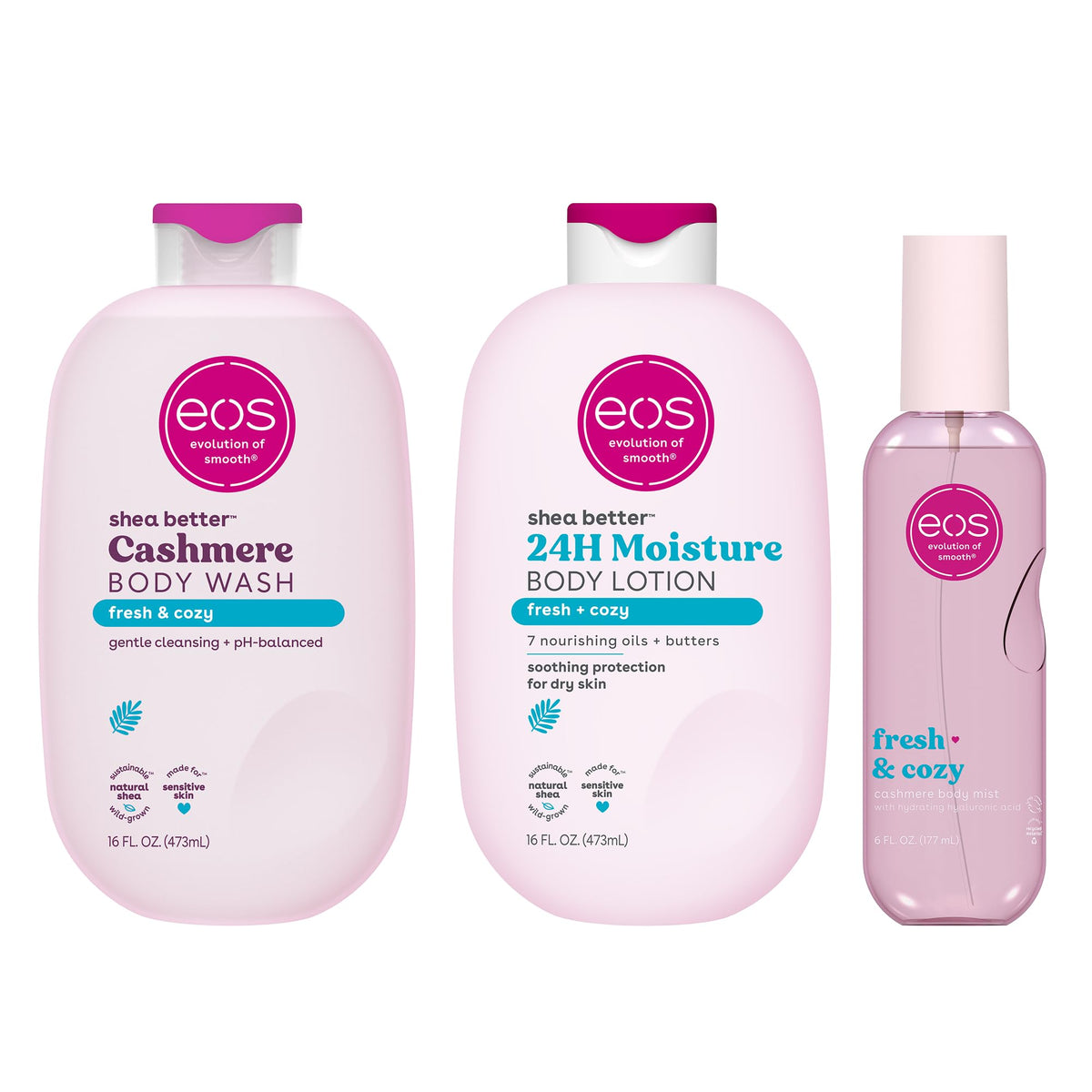 eos 24H Moisture Shea Better Body Lotion- Pomegranate Raspberry, 16 fl oz