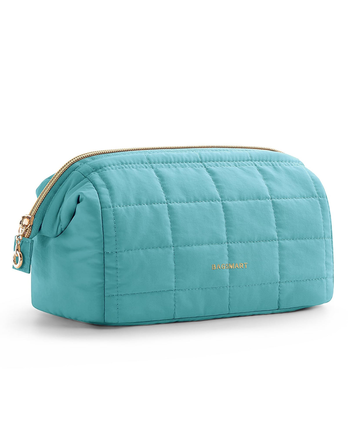 BAGSMART Makeup Bag Travel Toiletry Bag, Wide-open Zipper Pouch, Pink