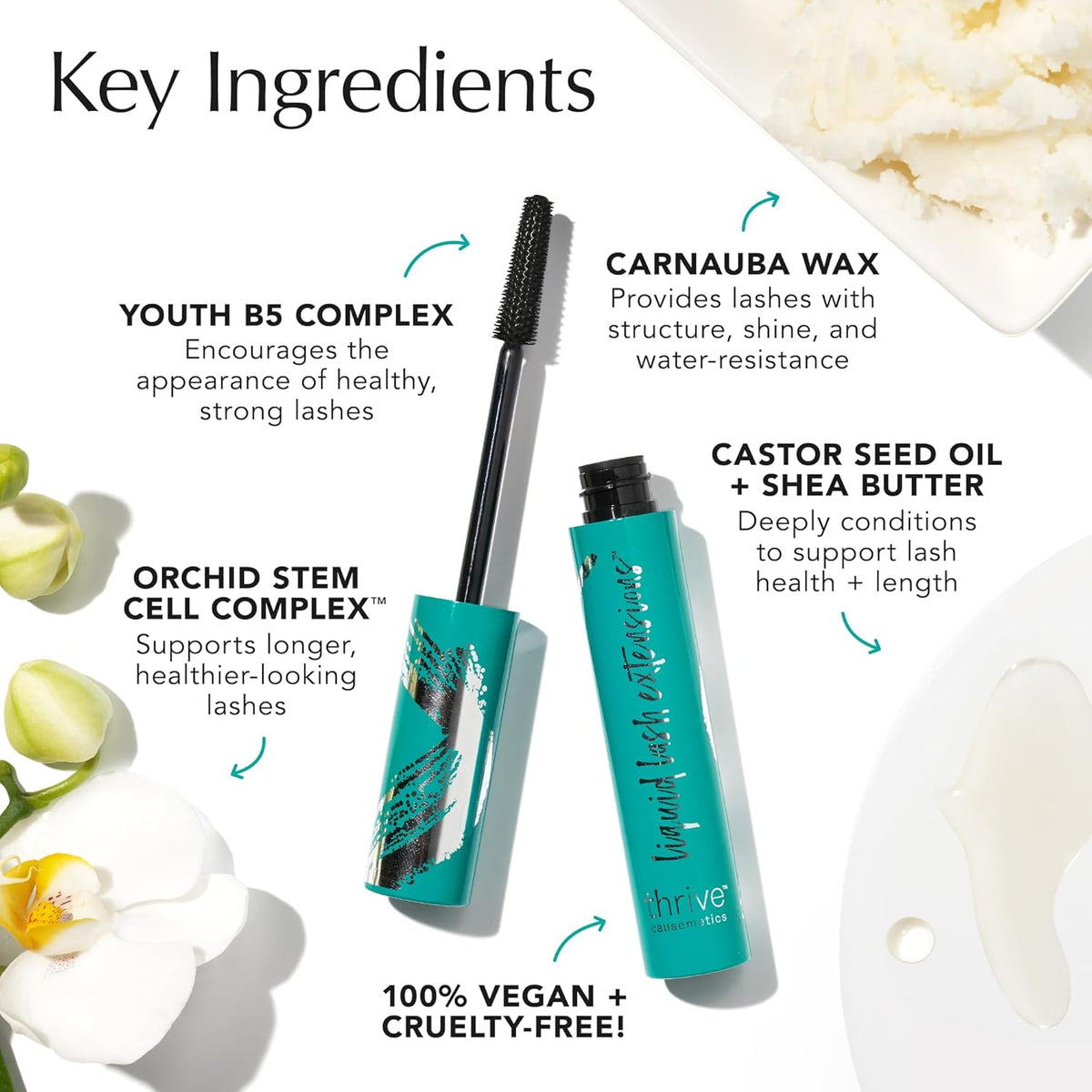 Thrive Causemetics Liquid Lash Extensions Mascara, Rich Black Shade