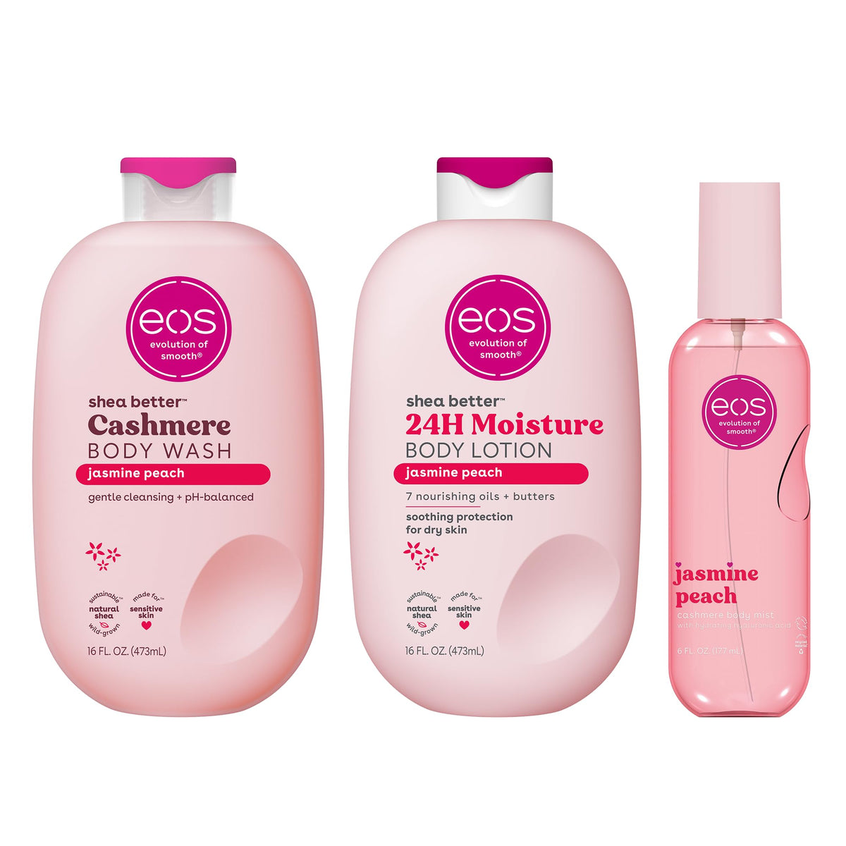 eos 24H Moisture Shea Better Body Lotion- Pomegranate Raspberry, 16 fl oz