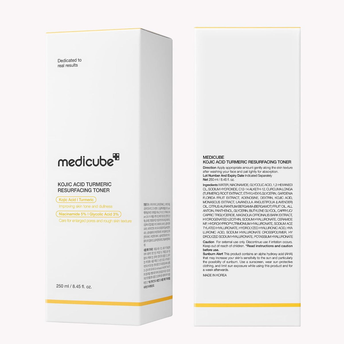 medicube Kojic Acid Turmeric Smoothing Toner for Face & Body