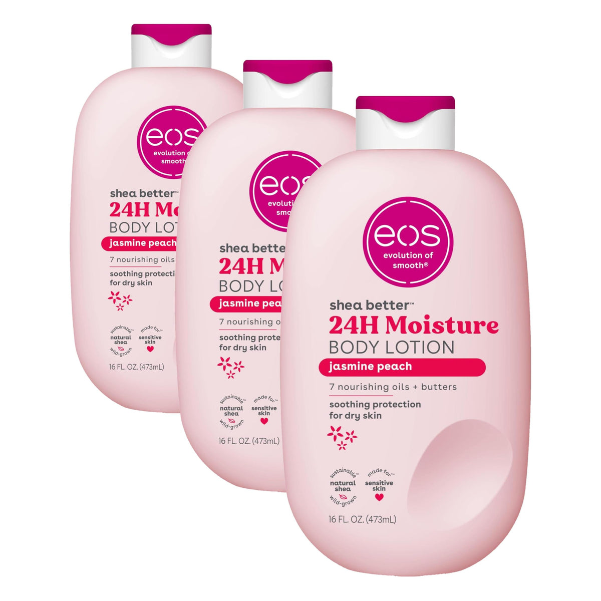 eos 24H Moisture Shea Better Body Lotion- Pomegranate Raspberry, 16 fl oz