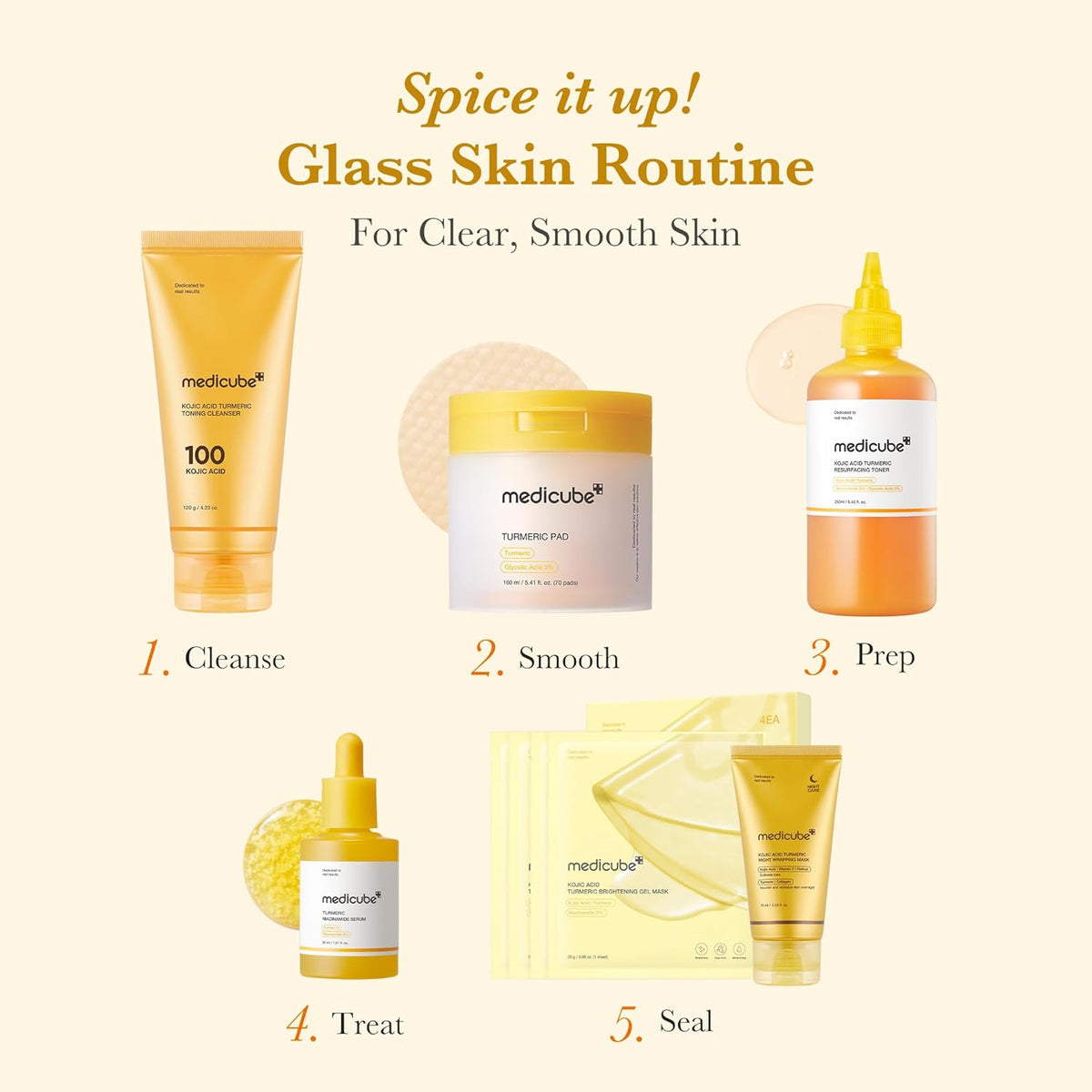 medicube Kojic Acid Turmeric Smoothing Toner for Face & Body