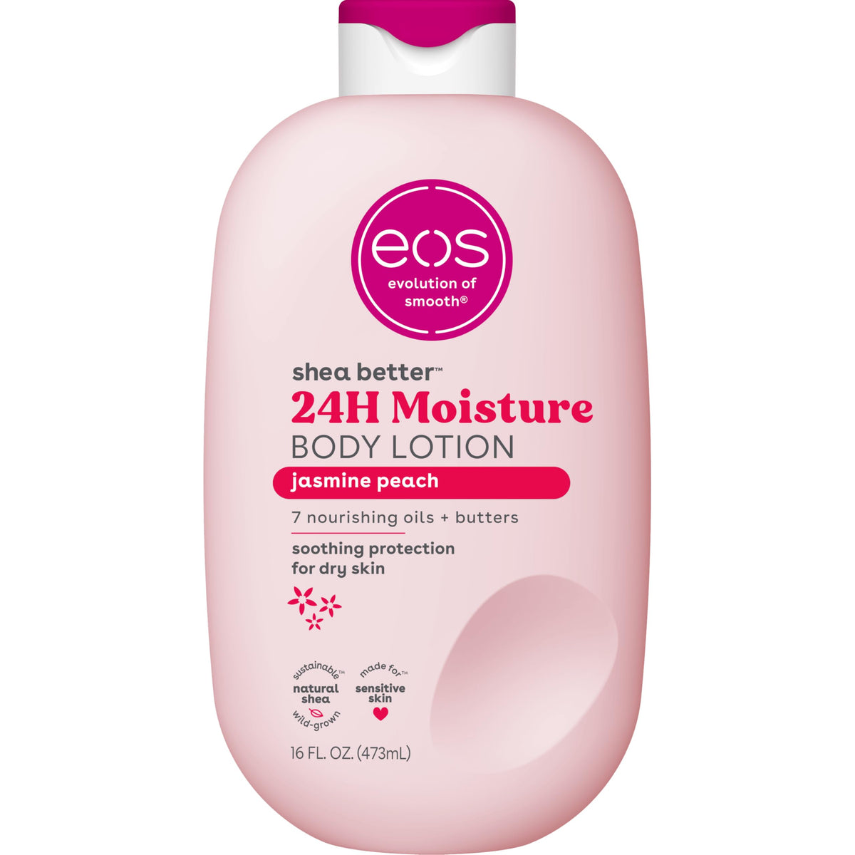 eos 24H Moisture Shea Better Body Lotion- Pomegranate Raspberry, 16 fl oz