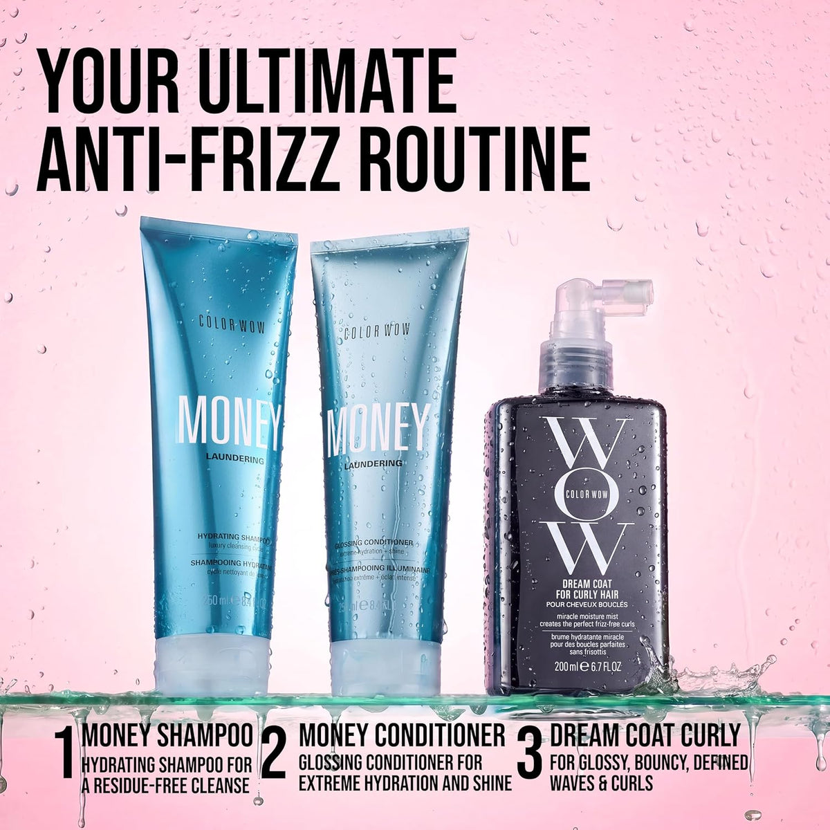 COLOR WOW Dream Coat for Curly Hair – Anti-Frizz Curl and Wave Spray