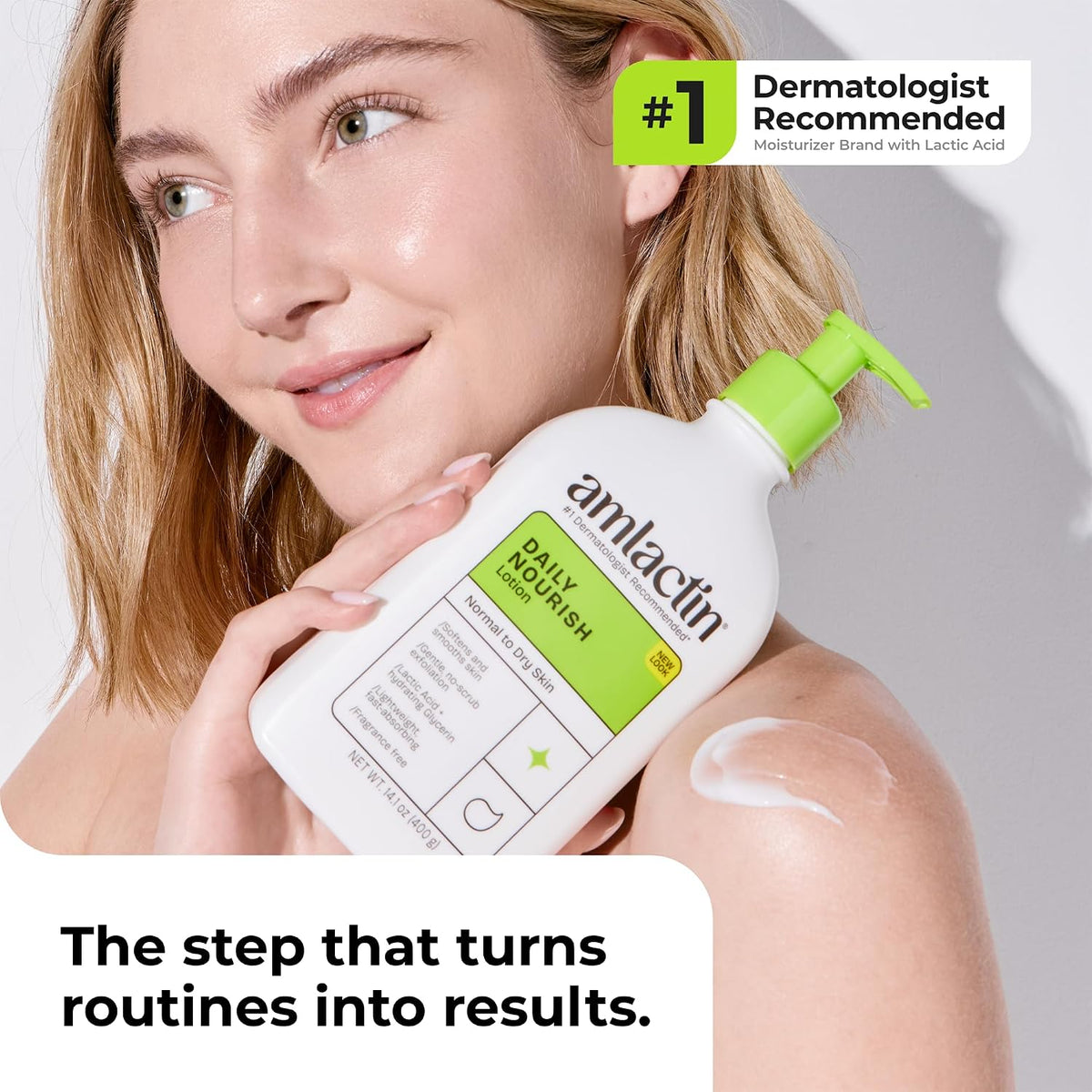 Amlactin Daily Nourish Body Lotion, 12% Lactic Acid, 14.1 oz
