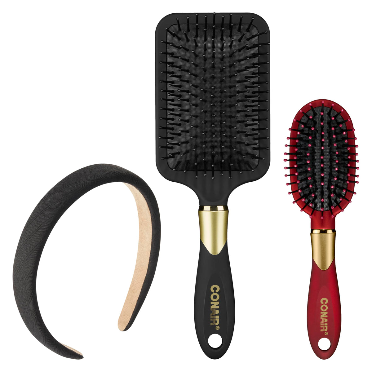 Conair Paddle Hair Brush, Ultra Wide Detangling Design for Thick Hair