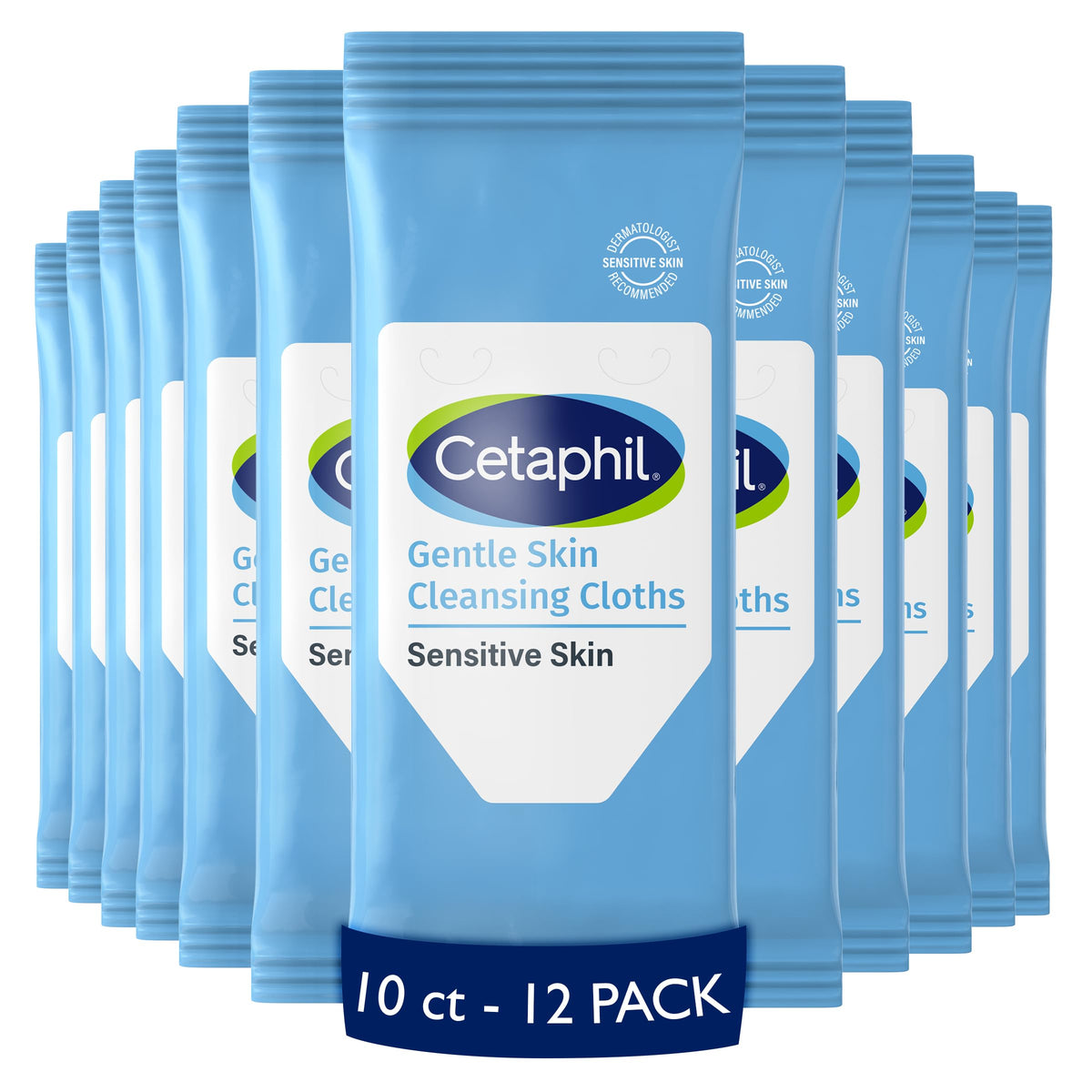 Cetaphil Gentle Makeup Remover Face Wipes, Fragrance Free, 25 Count
