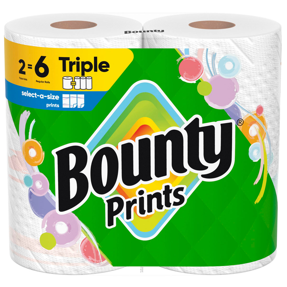 Bounty Select-A-Size Paper Towels, White, 8 Triple Rolls = 24 Regular Roll