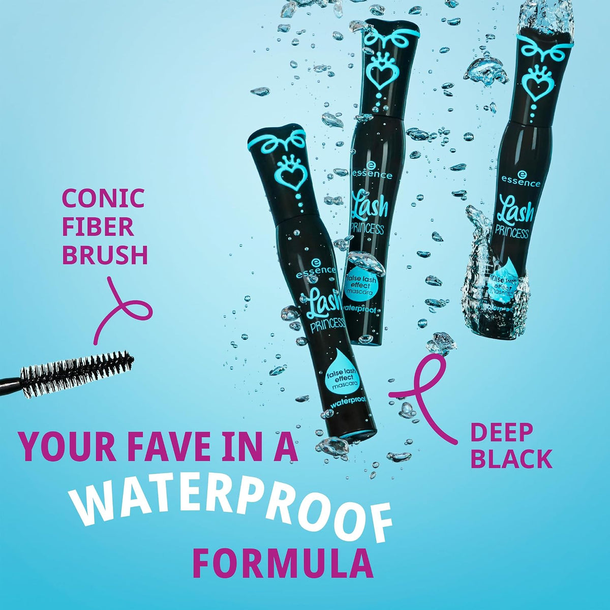essence Lash Princess False Lash Waterproof Mascara, Black (Pack of 1)