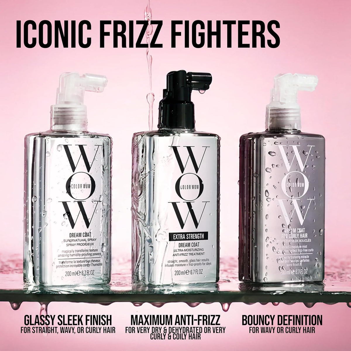 COLOR WOW Dream Coat for Curly Hair – Anti-Frizz Curl and Wave Spray