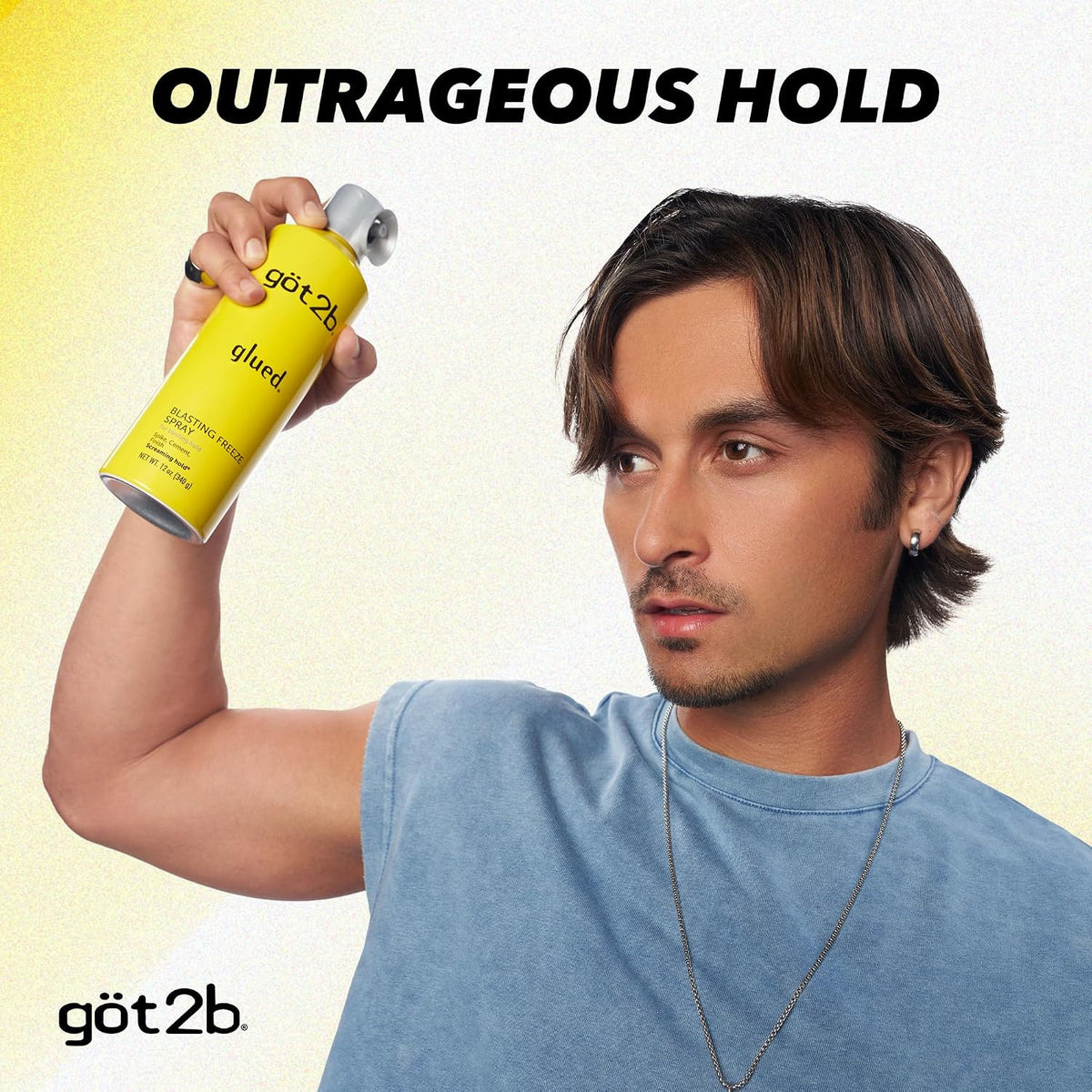 Got2B Glued Blasting Freeze Hairspray, 12 oz, 2-Pack, Strong Hold