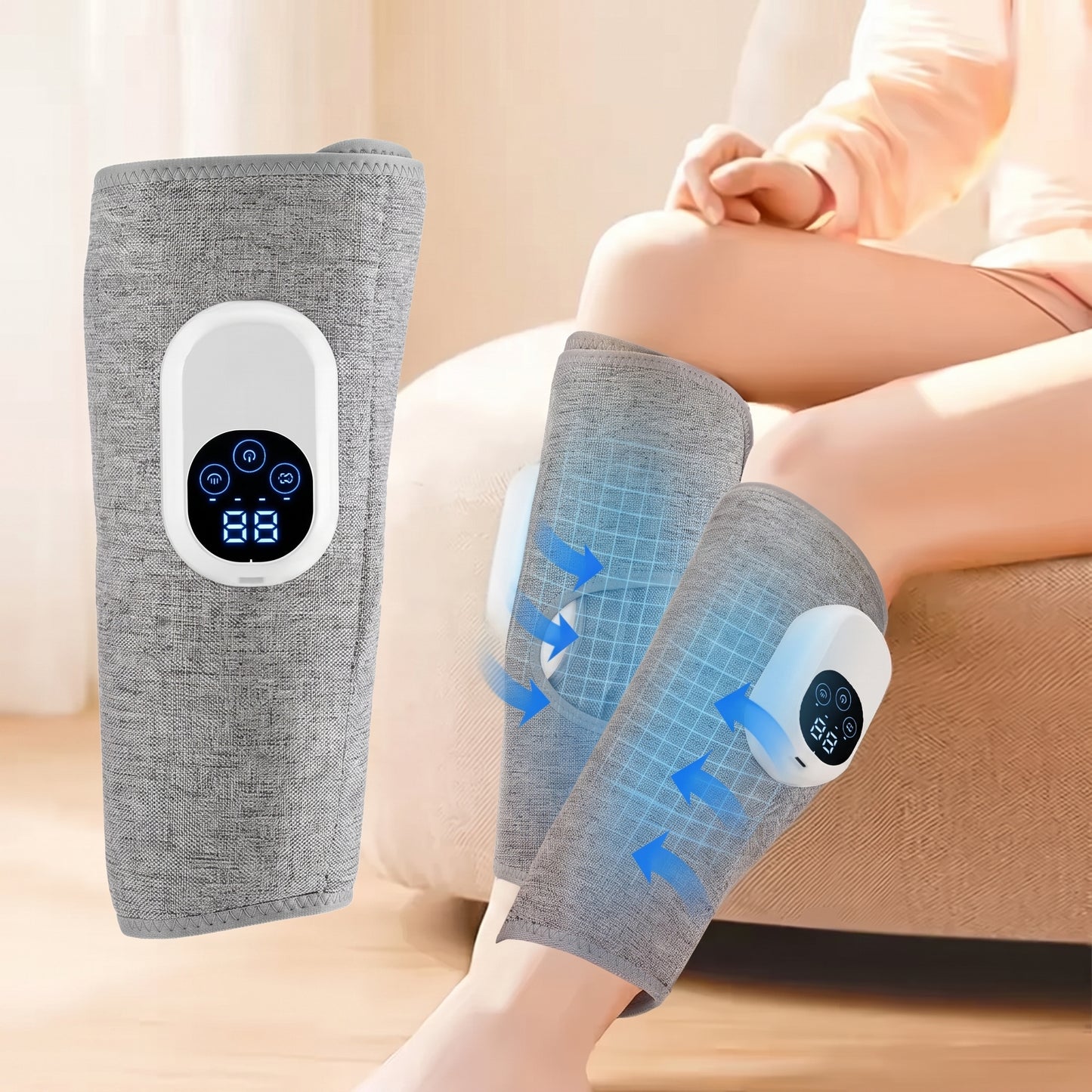 Smart Leg Massager - Rechargeable Comfort for Daily Relaxation