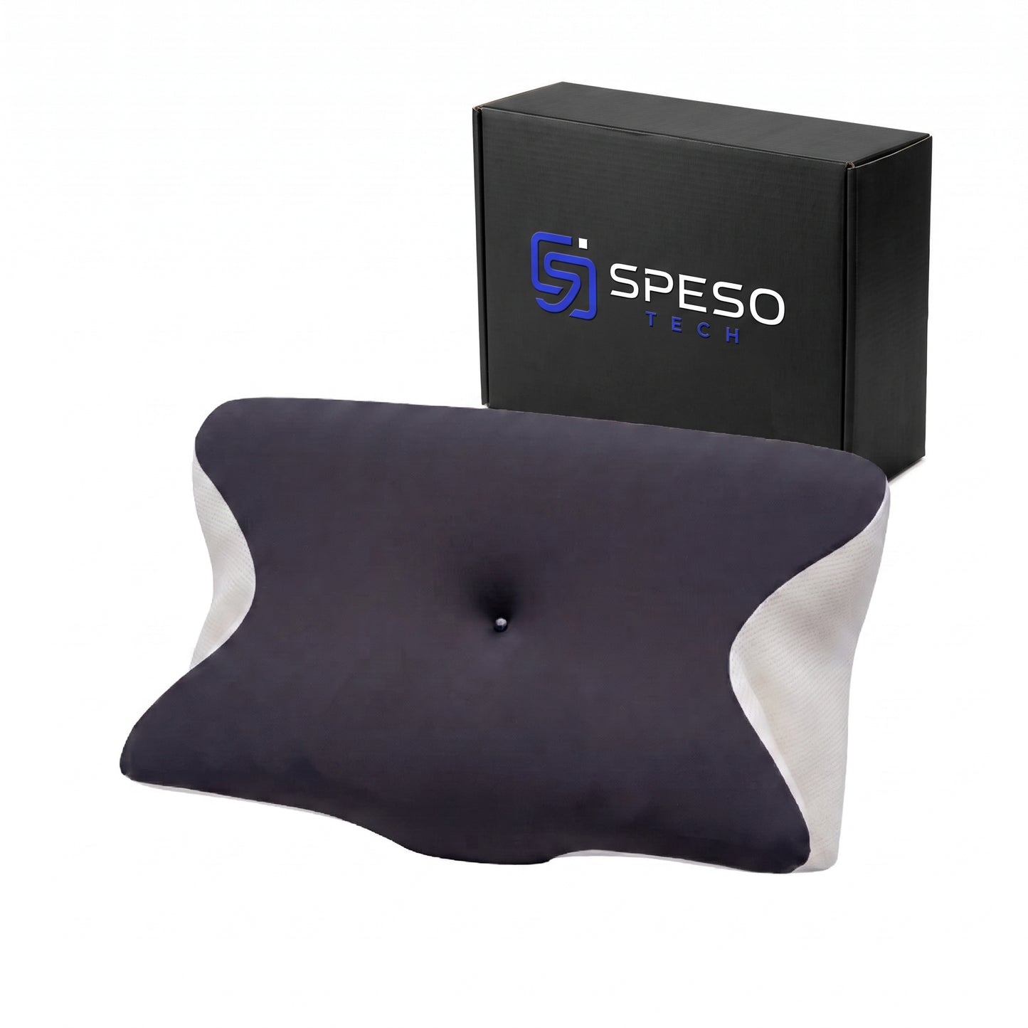 Anti-Wrinkle Ergonomic Pillow with Breathable Cotton Case