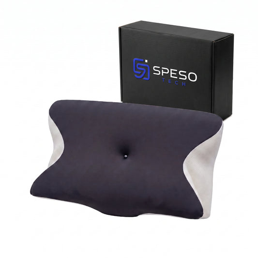 Anti-Wrinkle Ergonomic Pillow with Breathable Cotton Case